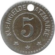 5 Pfennig - Weilburg an der Lahn, Germany, 1918 reverse image