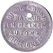 10 Pfennig - Wiesbaden Post- und Bürgerautomat, Germany,  reverse image