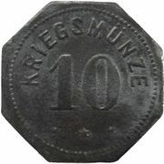 10 Pfennig - Alzey, Germany, 1917 reverse image