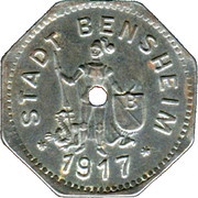 5 Pfennig - Bensheim obverse image