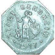 10 Pfennig - Bensheim obverse image