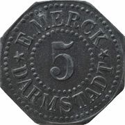 5 Pfennig - Darmstadt E. Merck obverse image