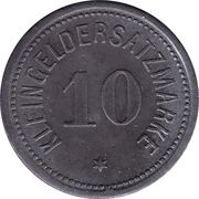 10 Pfennig - Darmstadt, Germany, 1917-1919 reverse image