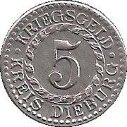 5 Pfennig - Dieburg obverse image