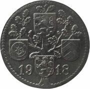 10 Pfennig - Dieburg, Germany, 1918 reverse image