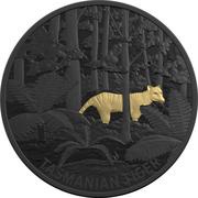 5 Dollars - Elizabeth II 4th Portrait - Tasmanian Tiger, Australia, 2019 reverse image