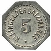 5 Pfennig - Mainz, Germany, 1917 reverse image