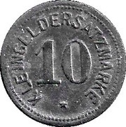 10 Pfennig - Mainz, Germany, 1917 reverse image