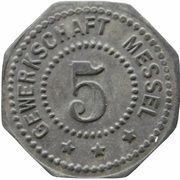 5 Pfennig - Messel Gewerkschaft obverse image