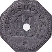 10 Pfennig - Mühlheim am Main, Germany, 1917 reverse image