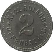 2 Pfennig - Offenbach Karl Ruland obverse image