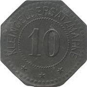 10 Pfennig - Offenbach am Main J. Mayer and Sohn, Germany,  reverse image