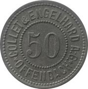 50 Pfennig - Offenbach Collet and Engelhard A.G. obverse image