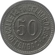 50 Pfennig - Offenbach Collet and Engelhard A.G., Germany,  reverse image
