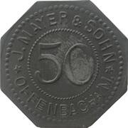 50 Pfennig - Offenbach am Main J. Mayer and Sohn obverse image