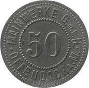 50 Pfennig - Offenbach Mainwerke G.m.b.H., Germany,  reverse image