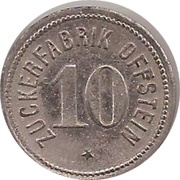 10 Pfennig - Offstein Zuckerfabrik obverse image