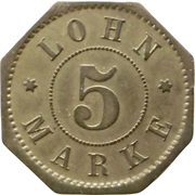 5 Pfennig - Schlitz Burggüter Verwaltung, Germany,  reverse image