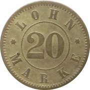 20 Pfennig - Schlitz Burggüter Verwaltung reverse image