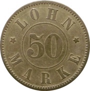 50 Pfennig - Schlitz Burggüter Verwaltung reverse image