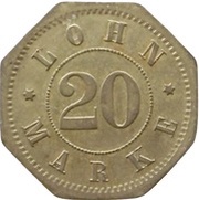 20 Pfennig - Schlitz Burggüter Verwaltung, Germany,  reverse image