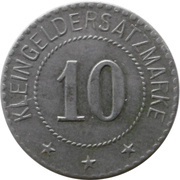 10 Pfennig - Sprendlingen Chr. Strunck and Sohn, Germany,  reverse image
