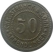 50 Pfennig - Sprendlingen Chr. Strunck and Sohn obverse image