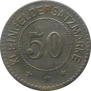 50 Pfennig - Sprendlingen Chr. Strunck and Sohn, Germany,  reverse image