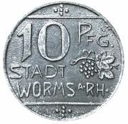 10 Pfennig - Worms obverse image