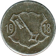 10 Pfennig - Worms, Germany, 1918 reverse image