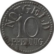 10 Pfennig - Gross-Wartenberg, Germany, 1920 reverse image