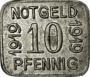 10 Pfennig - Grünberg, Germany, 1919 reverse image