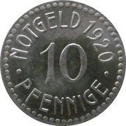 10 Pfennig - Grünberg, Germany, 1920 reverse image