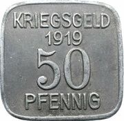 50 Pfennig - Grünberg, Germany, 1919 reverse image