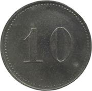 10 Pfennig - Hirschberg Maschinenbau AG. vorm. Starke and Hoffmann, Germany,  reverse image