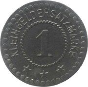 1 Pfennig - Liebau, Germany, 1920 reverse image