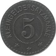 5 Pfennig - Liebau, Germany, 1920 reverse image