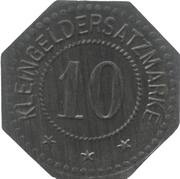 10 Pfennig - Liebau, Germany, 1920 reverse image
