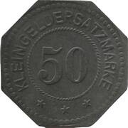 50 Pfennig - Liebau H. and F. Wihard, Germany,  reverse image