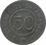 50 Pfennig - Liebau, Germany, 1920 reverse image