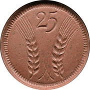 25 Pfennig - Münsterberg, Germany, 1921 reverse image