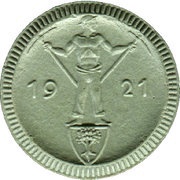 1 Mark - Waldenburg / Schlesien, Germany, 1921 reverse image
