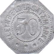 50 Pfennig - Bützow, Germany,  reverse image