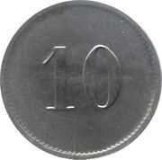 10 Pfennig - Teterow, Germany,  reverse image