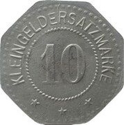 10 Pfennig - Nordenham, Germany, 1918 reverse image