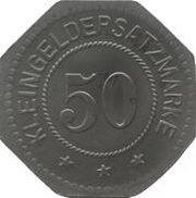 50 Pfennig - Oldenburg im Großherzogtum, Germany,  reverse image