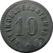10 Pfennig - Bublitz, Germany,  reverse image