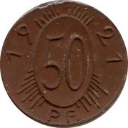 50 Pfennig - Gollnow, Germany, 1921 reverse image