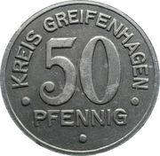50 Pfennig - Greifenhagen obverse image