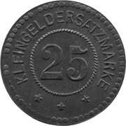 25 Pfennig - Greifswald, Germany, 1917 reverse image